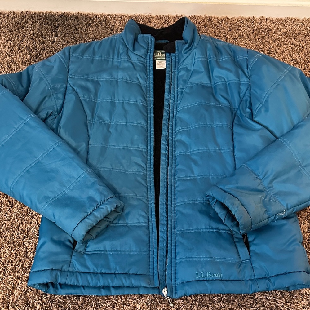 L.L. Bean Teal Quilted Jacket